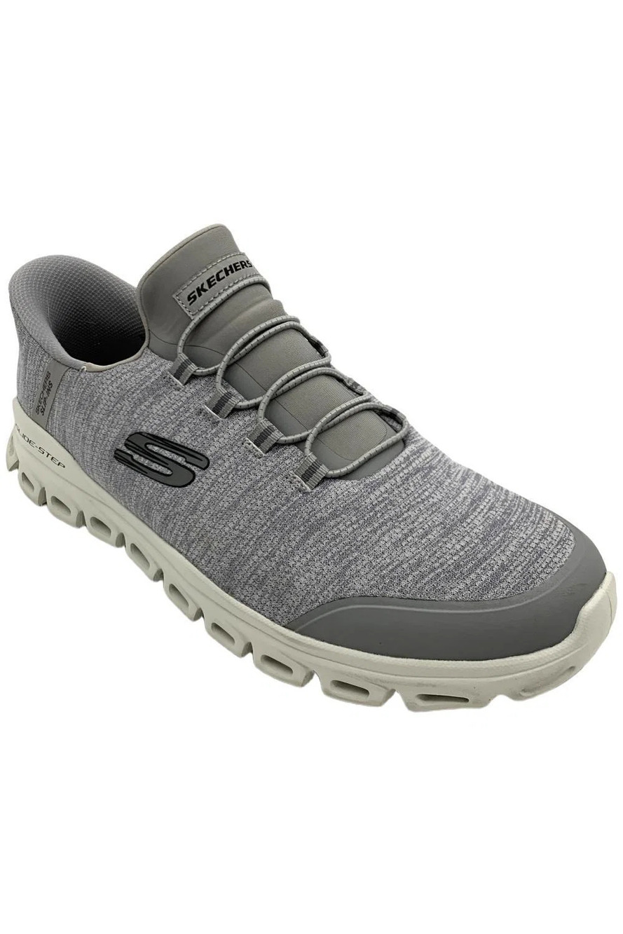 Skechers Men's Glide Step Zefyr Slip-On Athletic Sneaker Gray - Medium